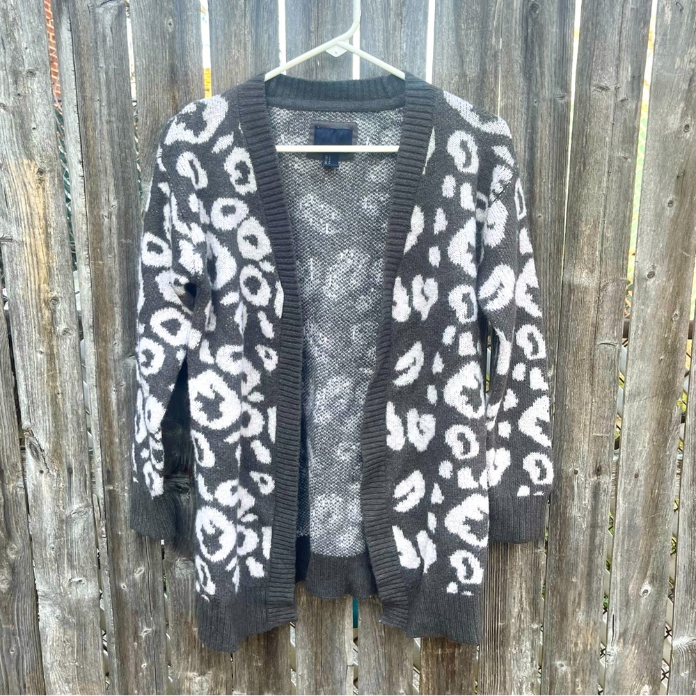 Forever 21 Leopard Print Open Cardigan